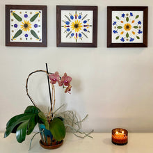 Load image into Gallery viewer, Delphinium Mandala - Pressed Flower Print