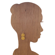 Load image into Gallery viewer, Gold - Moon Phase Earrings