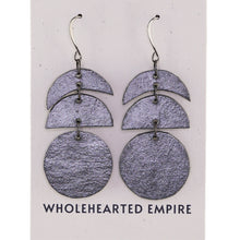 Load image into Gallery viewer, Pewter - Moon Phase Earrings