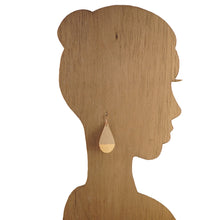 Load image into Gallery viewer, Tan & Copper - Big Teardrop Earrings