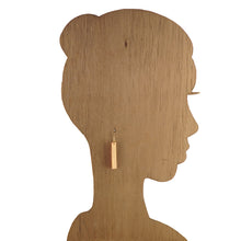 Load image into Gallery viewer, Pink & Gold - Long Rectangle Earrings