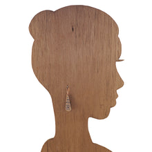 Load image into Gallery viewer, Navy & Copper - Long Teardrop Earrings