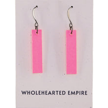 Load image into Gallery viewer, Hot Pink - Minimalist Rectangle Earrings