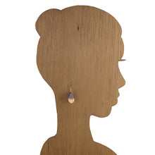 Load image into Gallery viewer, Navy & Copper - Small Teardrop Earrings