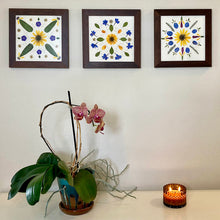 Load image into Gallery viewer, Larkspur Mandala - Pressed Flower Print