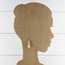 Load image into Gallery viewer, Creative - Tan &amp; Copper - Lightweight Teardrop Earrings
