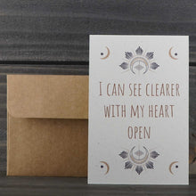 Load image into Gallery viewer, Open Heart - Recycled Paper Card - 4x6
