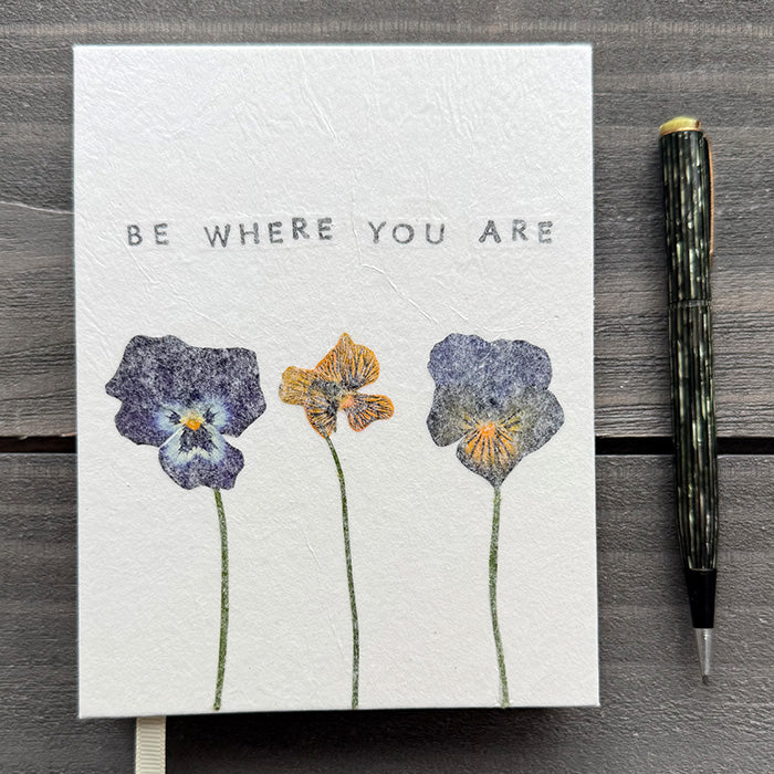 Where You Are - Flower Journal - Lined Pages