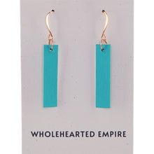 Load image into Gallery viewer, Turquoise - Minimalist Rectangle Earrings
