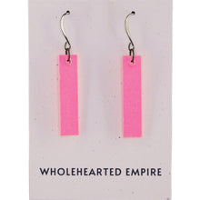 Load image into Gallery viewer, Hot Pink - Minimalist Rectangle Earrings
