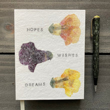 Load image into Gallery viewer, Hopes, Wishes, Dreams - Flower Journal - Lined Pages
