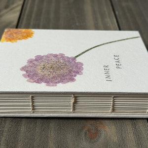 Inner Peace - Flower Journal - Lined Pages