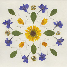 Load image into Gallery viewer, Larkspur Mandala - Pressed Flower Print
