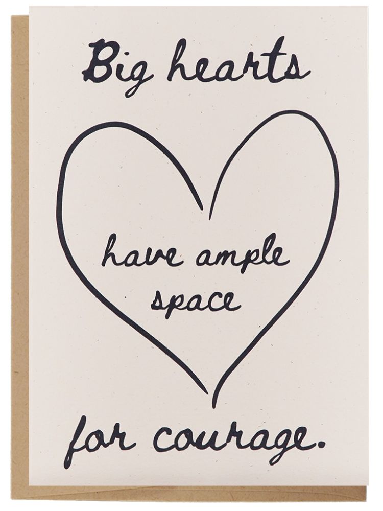 Big Hearts - Recycled Paper Card