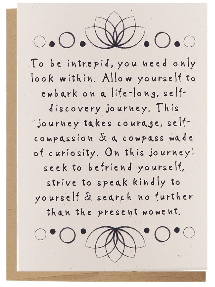Intrepid - Recycled Paper Card