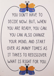 Decisions - Recycled Paper Card