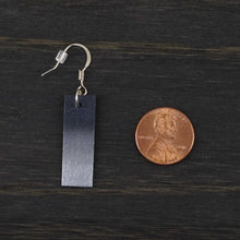 Load image into Gallery viewer, Feisty - Slate &amp; Silver - Lightweight Rectangle Earrings
