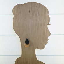 Load image into Gallery viewer, Spirited - Black &amp; Copper - Lightweight Teardrop Earrings
