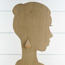 Load image into Gallery viewer, Spirited - Tan &amp; Copper - Lightweight Teardrop Earrings
