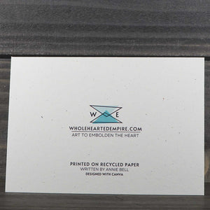 Insurmountable - Recycled Paper Card - 5x7
