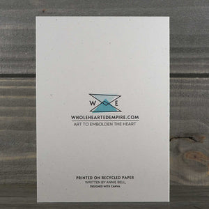 Tenacious - Recycled Paper Card - 5x7