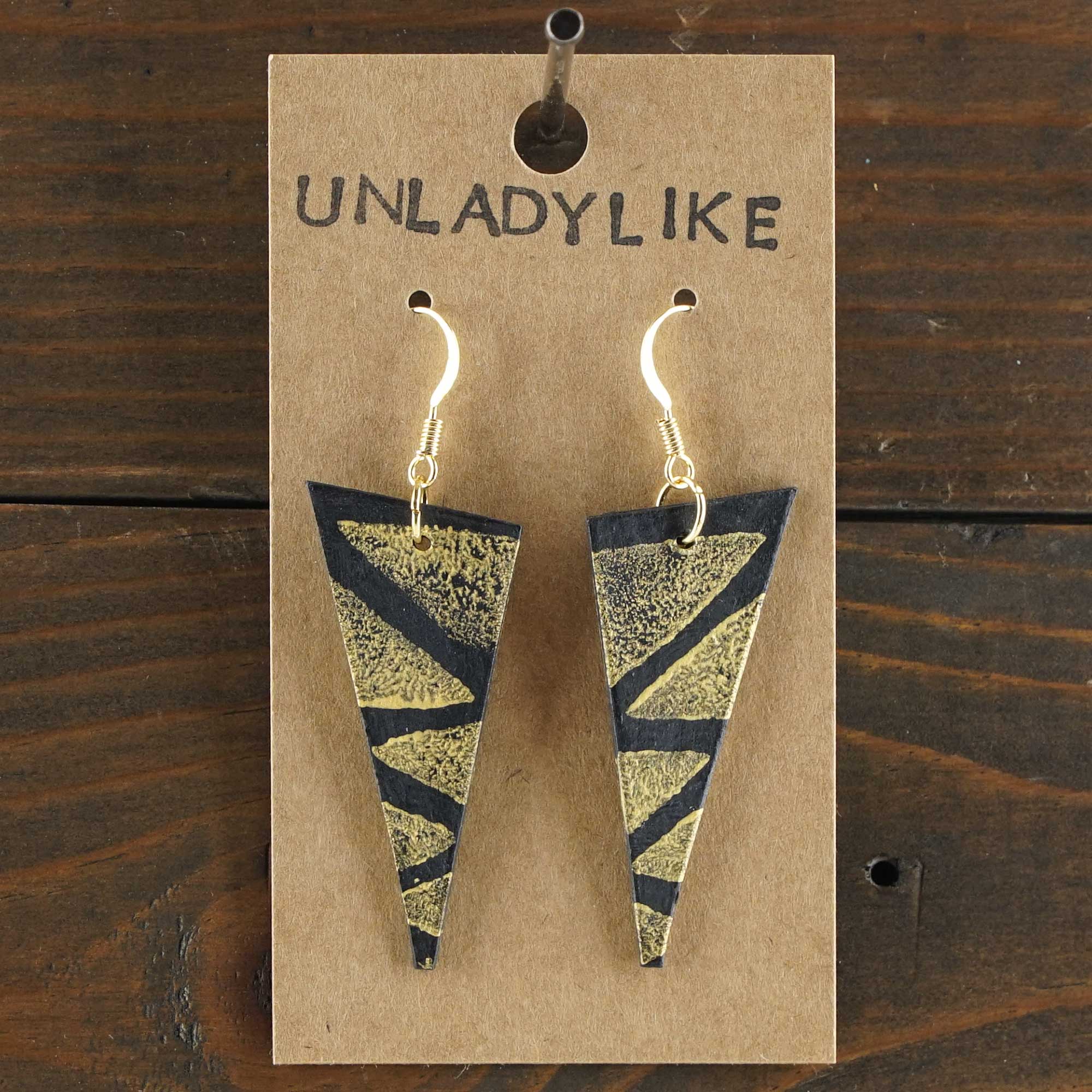 Upside Down Triangle Earrings